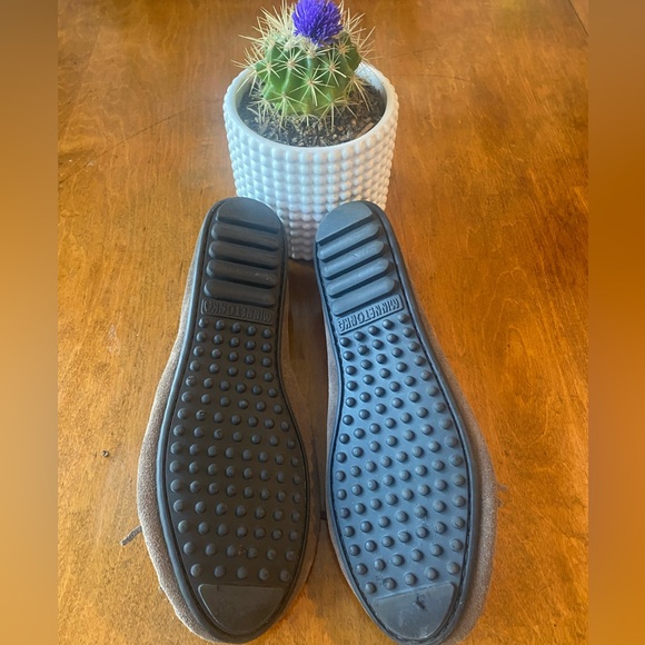 Minnetonka Gray Moccasins size 10 - Picture 3 of 4